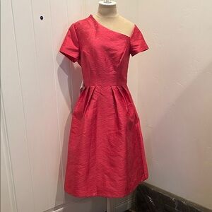 Kay Unger New York One-Shoulder Pink Dress